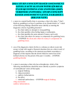 2024 ATI RN CONCEPT BASED ASSESSMENT  LEVEL 3 ACTUAL EXAM WITH 270 REAL  EXAM QUESTIONS AND ANSWERS (100%  VERIFIED ANSWERS)/ ATI RN CONCEPT  BASED ASSESSMENT LEVEL 3 GRADED A  (BRAND NEW)