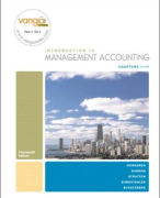 Samenvatting Introduction To Management Accounting