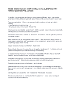 NR603 - WEEK 3 IHUMAN ( JOSEPH CAMELLA 66 YEARS, DYSPNEA) WITH VERIFIED QUESTIONS AND ANSWERS