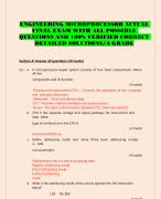 PHYSICS FOR ENGINEERS STUDY  GUIDE EXAM WITH QUESTIONS  AND VERIFIED CORRECT  ANSWES/PHYSICS FOR  ENGINEERS SUPPLEMENTARY  PROBLEMS/ A GRADE PHY01 RIZAL TECHNOLOGICAL  UNIVERSITY (RTU)