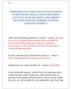 PEREGRINE EXAM, PRACTICE EXAM AND STUDY  GUIDE NEWEST 2024 ALL IN ONE DOCUMENT  ACTUAL EXAM 320 QUESTIONS AND CORRECT  DETAILED ANSWERS (VERIFIED ANSWERS)  |ALREADY GRADED A+