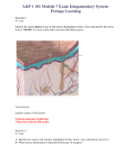 A&P 1 101 Module 7 Exam Integumentary System- Portage Learning