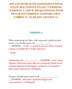 ATI PHARMACOLOGY PROCTORED EXAM 2024 WITH 2 VERSIONS  ACTUAL EXAMS WITH VERIFIED SOLUTIONS/A+ GRADE