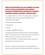 HESI CAT EAM NEWEST 2024-2025 VERSION A,B AND C ACTUAL EXAM 400 QUESTIONS AND CORRECT DETAILED ANSWERS WITH A RATIONALE (VERIFIED ANSWERS) ALREADY GRADED A+|BRAND NEW!!!