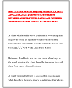 HESI CAT EAM NEWEST 2024-2025 VERSION A,B AND C ACTUAL EXAM 400 QUESTIONS AND CORRECT DETAILED ANSWERS WITH A RATIONALE (VERIFIED ANSWERS) ALREADY GRADED A+|BRAND NEW!!! AHESI CAT EAM NEWEST 2024-2025 VERSION A,B AND C ACTUAL EXAM 400 QUESTIONS AND CORREC