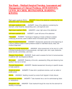 Test Bank - Medical-Surgical Nursing: Assessment and Management of Clinical Problems 10TH EDITION, LEWIS, BUCHER, HEITKEMPER, HARDING, KWONG