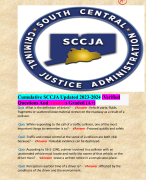 Cumulative SCCJA Updated 2023-2024 /Verified Questions And Answers Graded (A+)