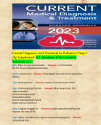 Current Diagnosis And Treatment In Pediatrics Chap 2 (Pp Supplement) /65 Questions With Complete Solutions (A+)