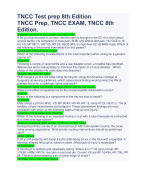 TNCC final exam test 2022 open book