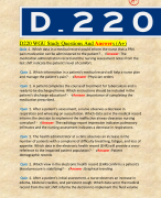 D220 WGU Study Questions And Answers (A+)