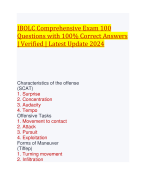 IBOLC Comprehensive Exam 100 Questions with 100% Correct Answers | Verified | Latest Update 2024 
