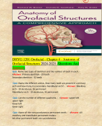 DHYG 1201 Orofacial - Chapter 4 - Anatomy of Orofacial Structures 2024-2025  /Questions And Answers 