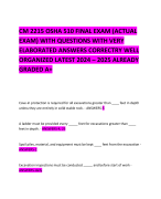 CM 2215 OSHA 510 FINAL EXAM (ACTUAL EXAM) WITH QUESTIONS WITH VERY ELABORATED ANSWERS CORRECTRY WELL ORGANIZED LATEST 2024 – 2025 ALREADY GRADED A+