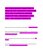 PGA PGM ASSOCIATE QUALIFYING 3.0 EXAM (ACTUAL EXAM) WITH QUESTIONS WITH VERY ELABORATED ANSWERS CORRECTRY WELL ORGANIZED LATEST 2024 – 2025 ALREADY GRADED A+ 