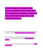BUNDLE FOR PGA EXAMS QUESTIONS WITH VERY ELABORATED ANSWERS CORRECTRY WELL ORGANIZED LATEST 2024 – 2025 ALREADY GRADED A+  