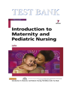 Introduction To Maternity And Pediatric Nursing 7th Edition Leifer Test Bank