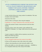 ATI PN COMPREHENSIVE PREDICTOR NEWEST 2020  ACTUAL EXAM COMPLETE 180 QUESTIONS AND  CORRECT DETAILED ANSWERS (VERIFIED  ANSWERS) |ALREADY GRADED A+||WELL  ORGANISED!!