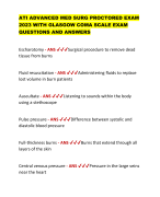 ATI ADVANCED MED SURG PROCTORED EXAM  2023 WITH GLASGOW COMA SCALE EXAM  QUESTIONS AND ANSWERS