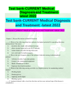 Test bank-CURRENT Medical Diagnosis and Treatmentlatest 2022 