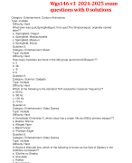 Wgs146 v3  2024-2025 exam questions with 0 solutions 