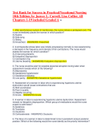 Test Bank for Success in Practical/Vocational Nursing 10th Edition, by Janyce L. Carroll, Lisa Collier, All Chapters 1-19 included Graded A +