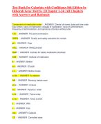 Test Bank for Calculate with Confidence 8th Edition by Deborah Gray Morris