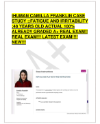 IHUMAN CAMILLA FRANKLIN CASE  STUDY ;;FATIGUE AND IRRITABILITY ;48 YEARS OLD ACTUAL 100%  ALREADY GR