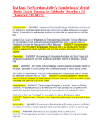 Test Bank For Morrison-Valfre’s Foundations of Mental Health Care in Canada, 1st Edition by Boris Bard All Chapters 1-33 LATEST