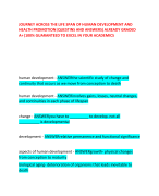 JOURNEY ACROSS THE LIFE SPAN OF HUMAN DEVELOPMENT AND  HEALTH PROMOTION|QUESTINS AND ANSWERS|ALREADY GRADED  A+|100% GUARANTEED TO EXCEL IN YOUR ACADEMICS