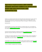 Sage Intacct Implementation 100% VERIFIED ANSWERS  2024/2025/ QUESTIONS WITH CORRECT VERIFIED  ANSWERS / RATED A+/ PROFESSOR APPROVED