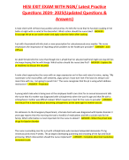 HESI A2 Advance Exam/ Updated 2024-2025 Actual  Exam Questions with Correct Verified Answers.