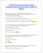 WGU Pathophysiology D236 Test Bank/ Advanced  Pathophysiology Questions with Correct Verified  Answers. Rated A+