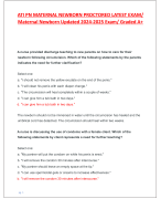 PHARMACOLOGY PROCTORED ATI EXAM. NEW UPDATE  ACTUAL QUESTIONS AND CORRECT ANSWERS 2024- 2025 Graded A+