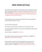 MHIC EXAM (ACTUAL) 2024 QUESTIONS AND ANSWERS