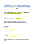 TEAS ATI Science Secrets Test Prep 1 with Correct  Answers.