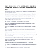  CBSPD CERTIFICATION BOARD FOR STERILE PROCESSING AND DISTRIBUTION EXAM 2024 3 DIFFERENT VERSIONS WITH 100 Q & A 