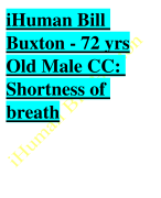 HUMAN Basilia barco Reason for encounter Backpain “53 y/o white female,5’6”and 165lb” EXPERT FEEDBACK