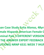 Ariela Hernandez, 64yrs Old Female CC: Acute onset of  dyspnea and near syncope 2 LATEST VERSIONS COMPLETE  EXPERT FEEDBACK (ANSWERS