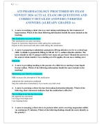 ATI PHARMACOLOGY PROCTORED RN EXAM  NEWEST 2024 ACTUAL EXAM 100 QUESTIONS AND  CORRECT DETAILED ANSWERS (VERIFIED  ANSWERS) |ALREADY GRADED A+