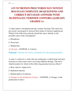 ATI NUTRITION PROCTORED NGN NEWEST  2024 EXAM COMPLETE 100 QUESTIONS AND  CORRECT DETAILED ANSWERS WITH  RATIONALES (VERIFIED ANSWERS) |ALREADY  GRADED A+