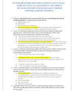 ATI PEDS PROCTORED 2020 FORM D NEWEST ACTUAL EXAM  COMPLETE EXAM ALL 60 QUESTIONS AND CORRECT  DETAILED ANSWERS WITH RATIONALES (VERIFIED  ANSWERS) |ALREADY GRADED A+