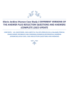 Gloria Jenkins iHuman Case Study 2 DIFFERENT VERSIONS OF  THE ANSWER PLUS REFLECTION QUESTIONS AND ANSWERS (COMPLETE )2023 UPDATE