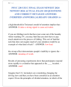 PSYC 230 UIUC FINAL EXAM NEWEST 2024  NEWEST 2024 ACTUAL EXAM 120 QUESTIONS  AND CORRECT DETAILED ANSWERS  (VERIFIED ANSWERS) |ALREADY GRADED A+