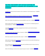 ISSA FINAL EXAM INEWEST WITH DETAILED QUESTIONS AND  APPROVED ANSWERS ALL IGRANDED WITH GUARANTEED A