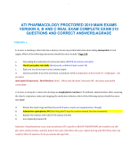 ATI COMPREHENSIVE PREDICTOR EXAM (Version1 TO  Version 10,UPDATED 2022) | QUESTIONS AND ELABORATED ANSWERS