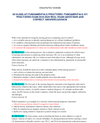 ATI FUNDAMENTALS PROCTORED EXAM RETAKE  2020 RETAKE GUIDE| FUNDAMENTALS ATI  PROCTORED RETAKE 2020