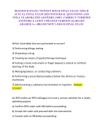 2024 DOS II EXAM / NEWEST DOS II FINAL EXAM / DOS II ACTUAL FINAL EXAM 2024 WITH REAL QUESTIONS AND WELL ELABORATED ANSWERS (100% CORRECT VERIFIED ANSWERS) LATEST UPDATED VERSION |ALREADY GRADED A+ (BRAND NEW!!) DOS II FINAL EXAM