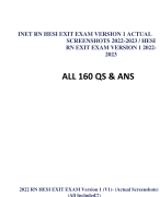 ATI COMPREHENSIVE  PREDICTOR/COMPREHENSIVE ATI TESTBANK 2022/2023 QUESTIONS AND  100% CORRECT ANSWERS