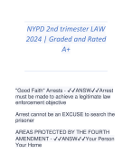 NYPD 2nd trimester LAW  2024 | Graded and Rated  A+