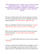 NR601 MIDTERM EXAM / NR601 EXAM / NEWEST NR601 MIDTERM EXAM 2 LATEST 2024-2025 ACTUAL QUESTIONS AND CORRECT VERIFIED ANSWERS (A NEW UPDATED VERSION) |ASSURED A+ (FULL REVISED EXAM)